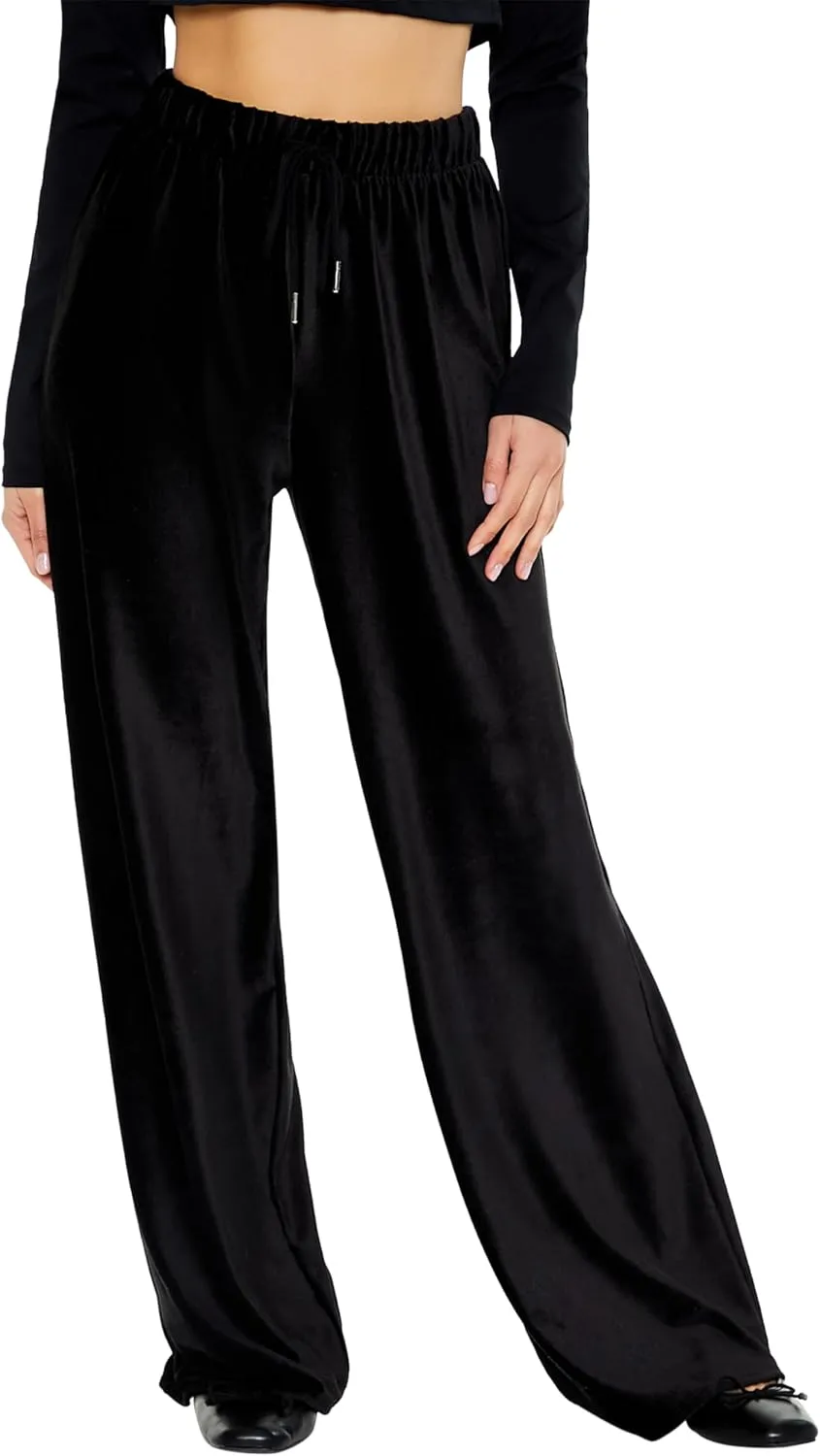 Forever 21 Women's Corduroy High-Rise Wide-Leg Pants