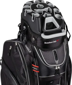 Founders Club 3rd Generation Club Lock Organizer Golf Cart Bag with 14 Way Anti Rattle Divider Top- Free Snap On Rain Hood-Full Length Dividers
