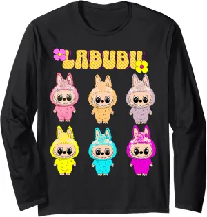 Funny Labubu Lover Cute Labubu The Monsters Women Long Sleeve T-Shirt