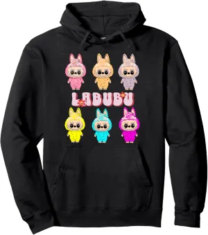 Funny Labubu Lover Cute Labubu The Monsters Women Pullover Hoodie