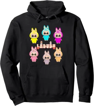 Funny Labubu Lover Cute Labubu The Monsters Women Pullover Hoodie