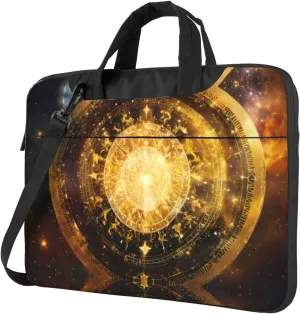 Gears Clock Bronze Century Print Messenger Bag & Case Shoulder Strap Fashionable Laptop Bag for Business Travel