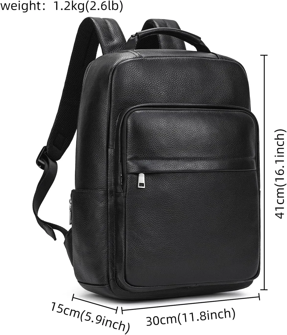 Genuine Leather Shoulder Bag Men Women Casual Backpack Slim Daypack Laptop Rucksack Business Travel Outdoor Bag