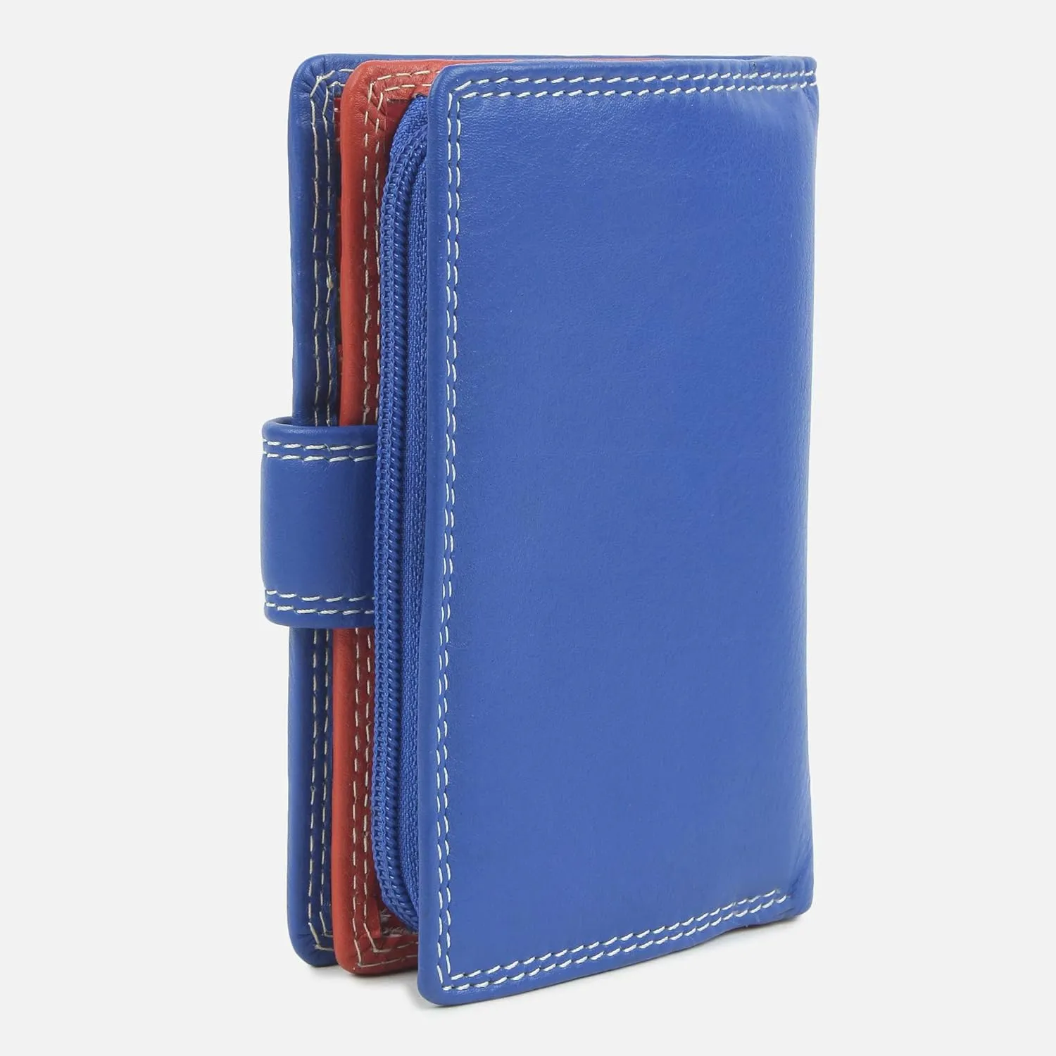 Genuine Leather Wallet for Women - RFID Blocking Ladies Wallet - Multi Coloured Purse (LW108)