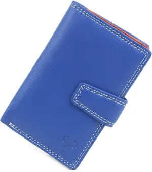 Genuine Leather Wallet for Women - RFID Blocking Ladies Wallet - Multi Coloured Purse (LW108)