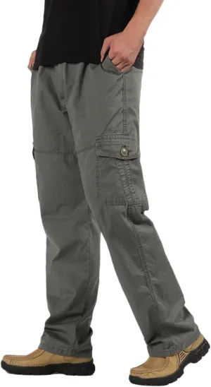 GIERIDUC Men Outdoor Cargo Pant Best Travel Pants for Long Flights Men's Mens Long Underwear Pants Mens Khaki Pants Outdoor