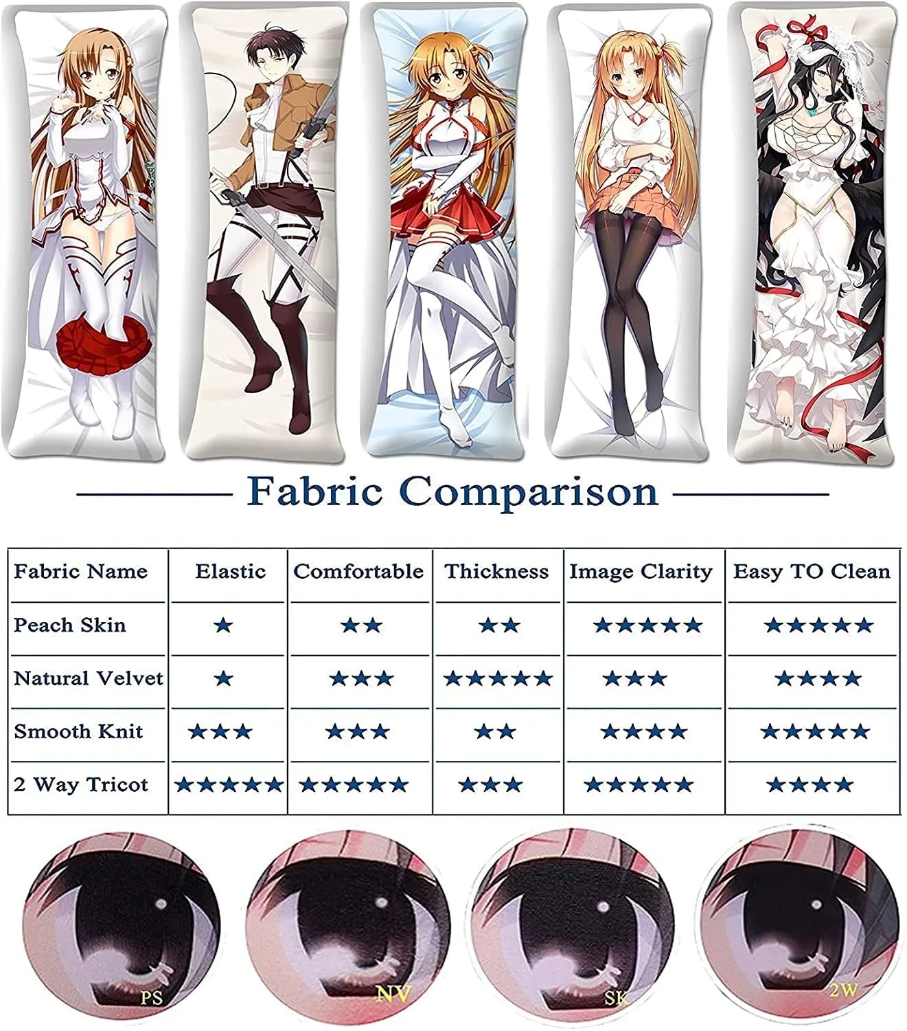 Girls und Panzer Double Sided hugs, Princess Anime Pillowcase Dakimakura, Decorative Pillowcase Anime Cartoon Characters 150x50cm Peach Skin/2WAY(Peach Skin,160x50cm(63x20in))