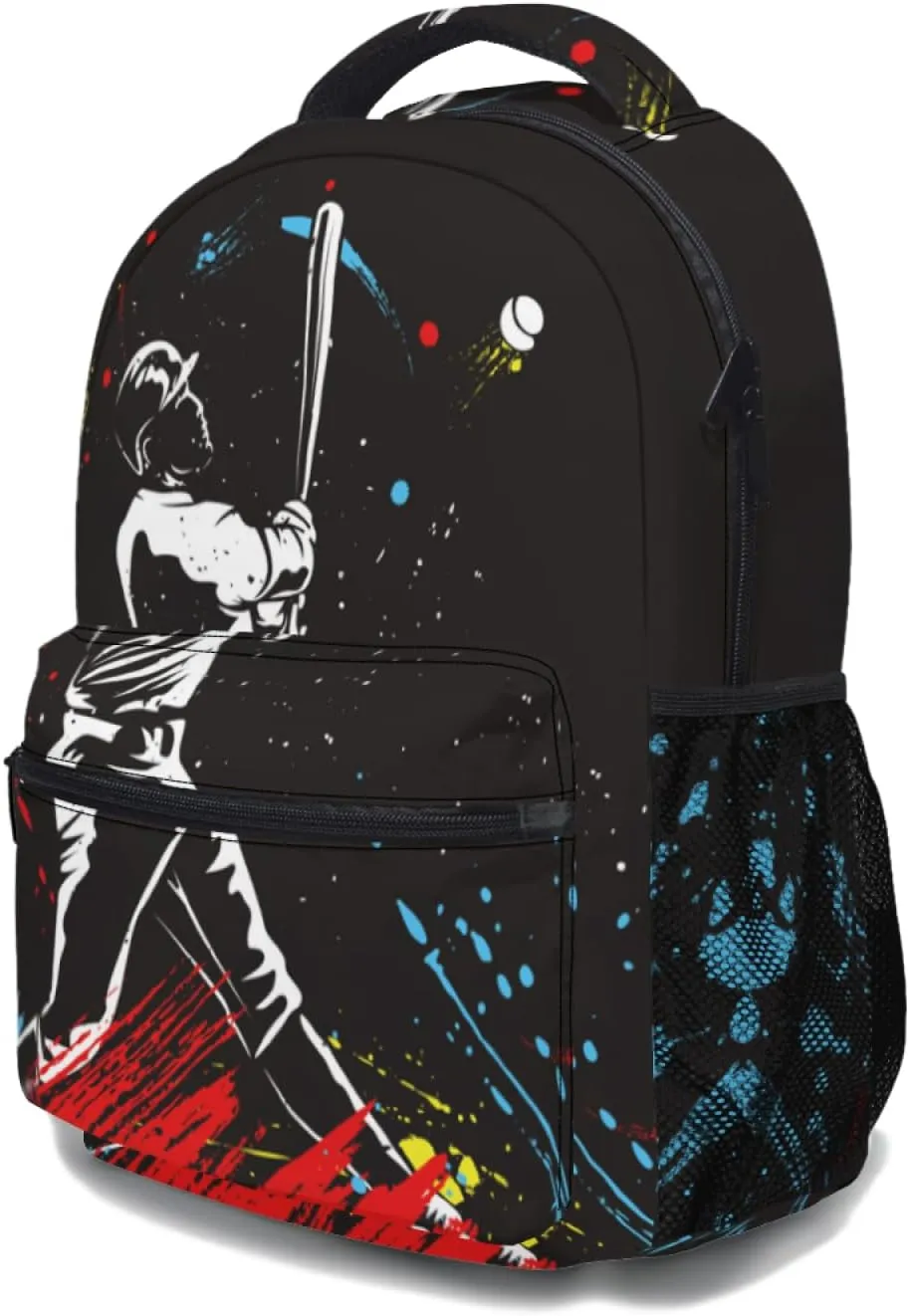Giwawa Baseball Kids Backpacks, Sports Print School Bags Daypacks for Boys Girls Women Men Students Travel Laptop, Adjustable Shoulder Strap & Multiple Pockets Bookbag