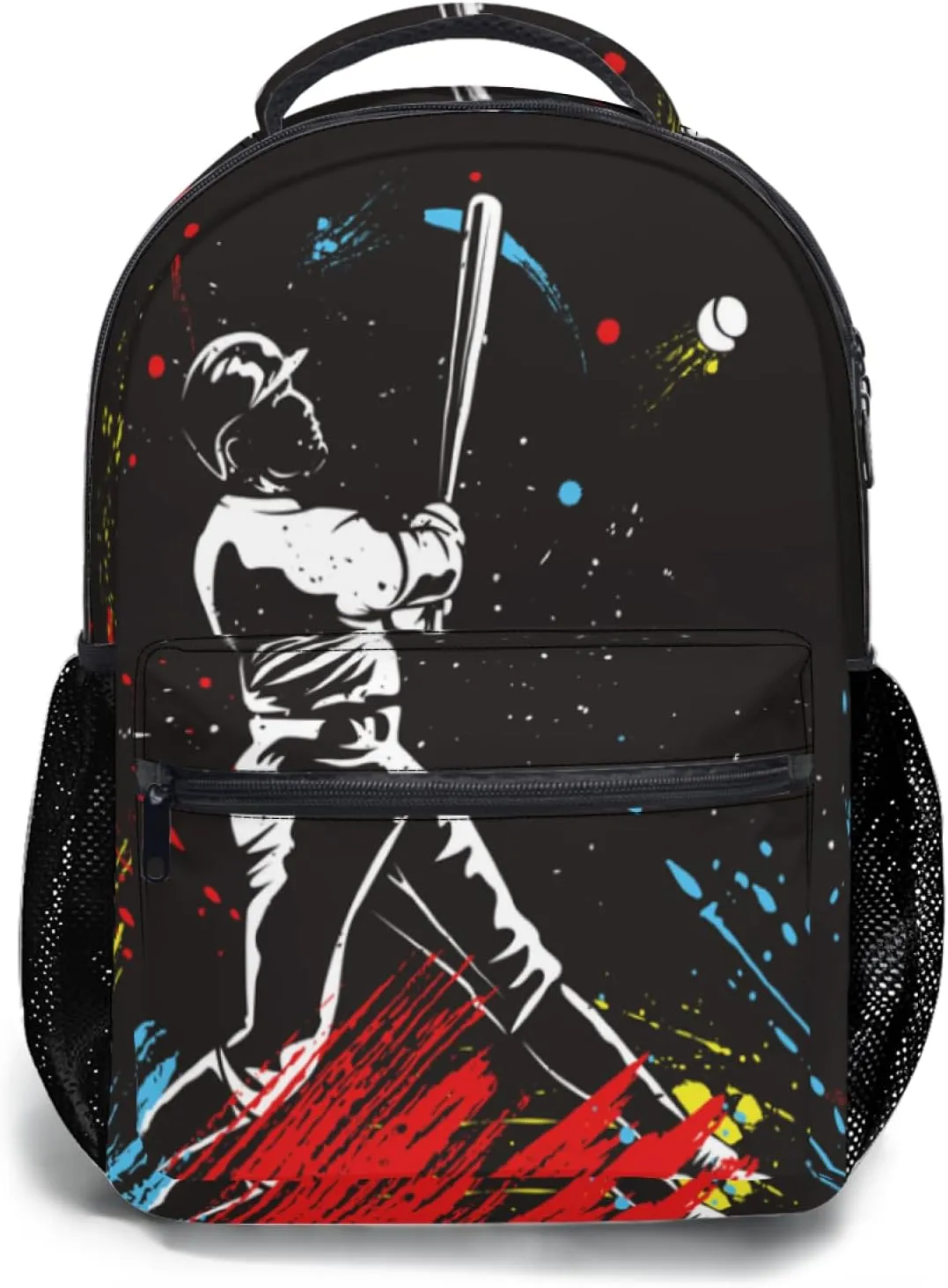 Giwawa Baseball Kids Backpacks, Sports Print School Bags Daypacks for Boys Girls Women Men Students Travel Laptop, Adjustable Shoulder Strap & Multiple Pockets Bookbag