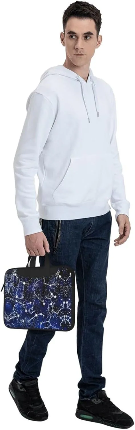 Glow In The Dark Print Laptop Bag,Can Use It Freely As A Shoulder Bag,Crossbody Bag,And Briefcase