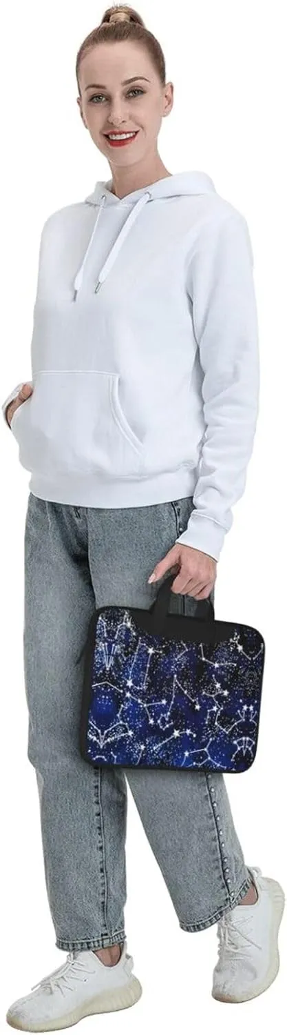 Glow In The Dark Print Laptop Bag,Can Use It Freely As A Shoulder Bag,Crossbody Bag,And Briefcase