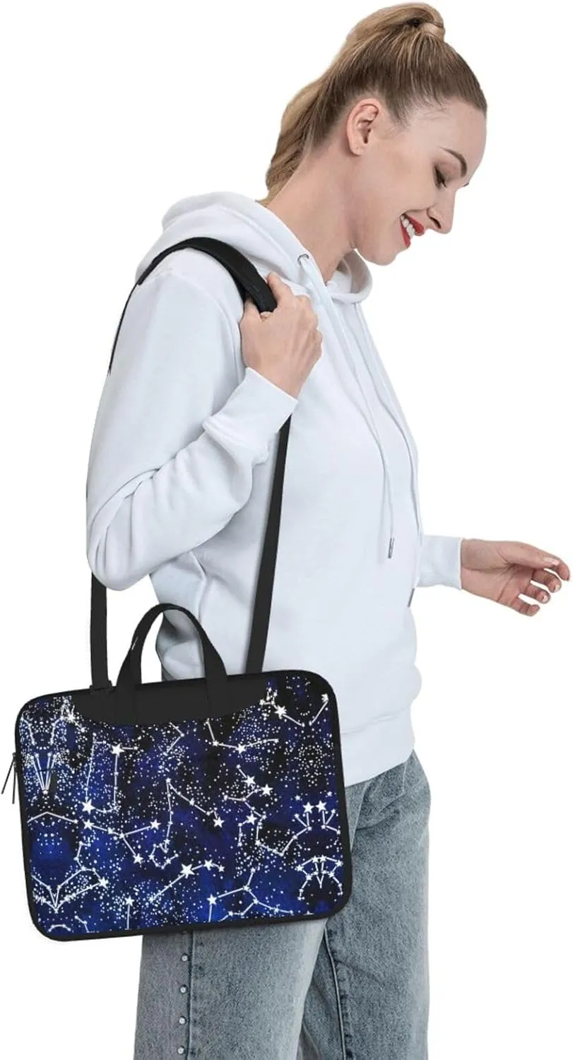 Glow In The Dark Print Laptop Bag,Can Use It Freely As A Shoulder Bag,Crossbody Bag,And Briefcase