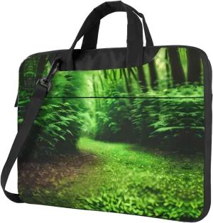 Green Nature Laptop Bag - Shockproof & Stylish Laptop Handbag For Unique And Safe Laptop Transportation
