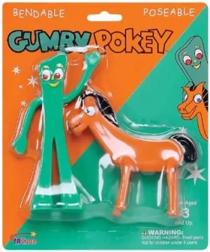 Gumby and Pokey 6 Bendable Pair by NJ Croce