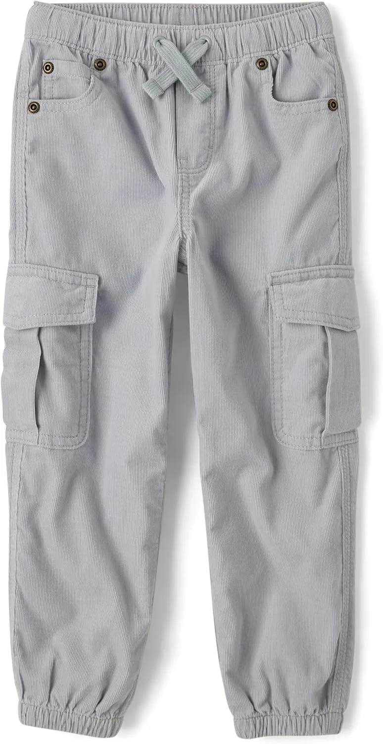 Gymboree Boys' and Toddler Corduroy Cargo Jogger Pants