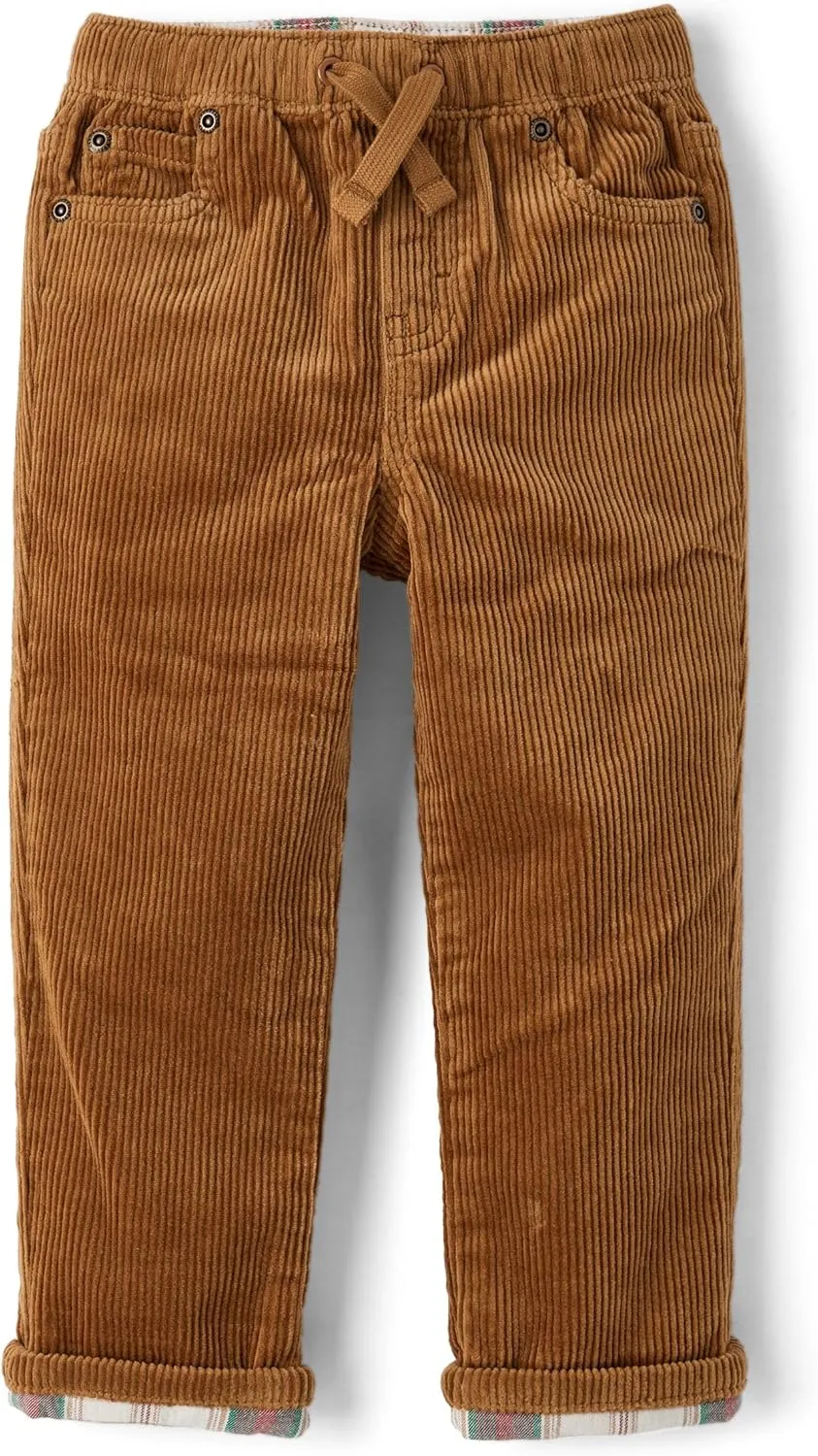 Gymboree Boys' and Toddler Pull on Corduroy Roll Cuff Pants