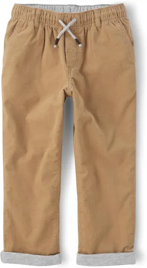 Gymboree Boys' and Toddler Pull on Corduroy Roll Cuff Pants