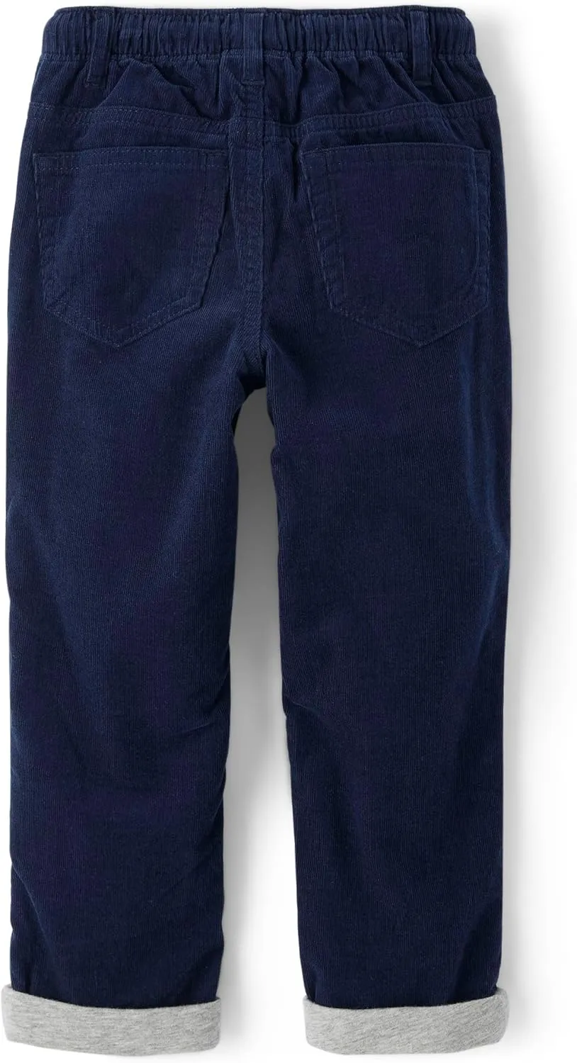 Gymboree Boys' and Toddler Pull on Corduroy Roll Cuff Pants