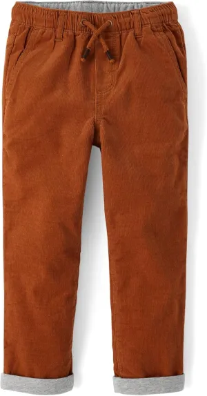 Gymboree Boys' and Toddler Pull on Corduroy Roll Cuff Pants