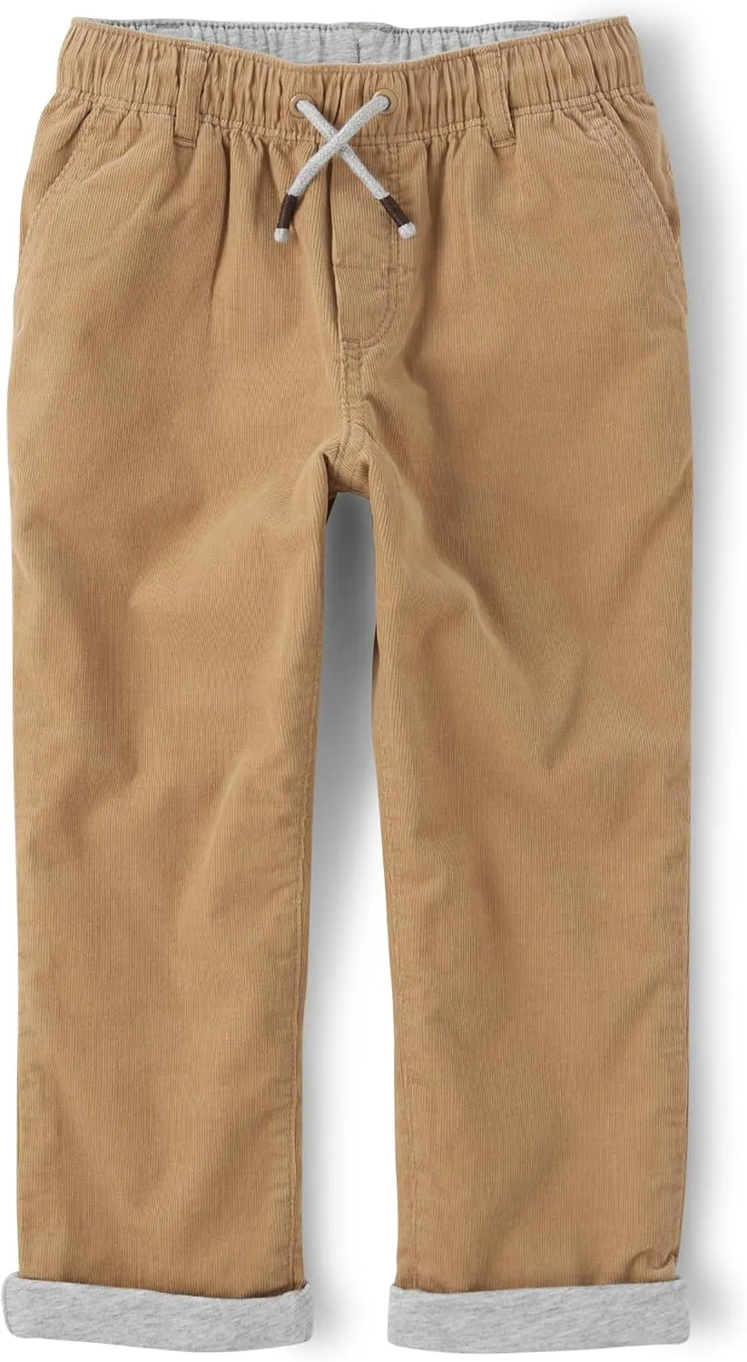 Gymboree Boys' and Toddler Pull on Corduroy Roll Cuff Pants