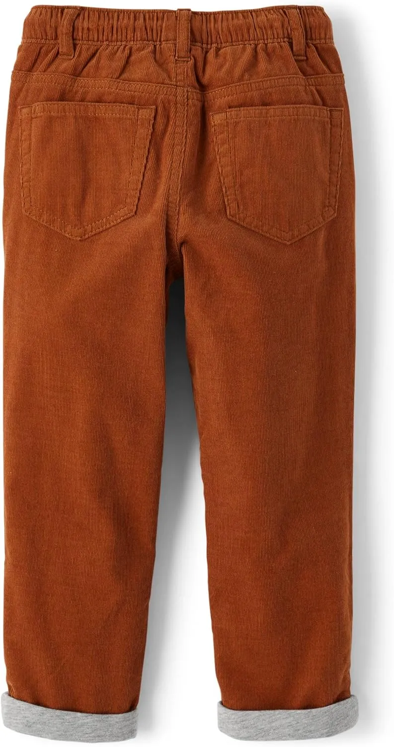 Gymboree Boys' and Toddler Pull on Corduroy Roll Cuff Pants