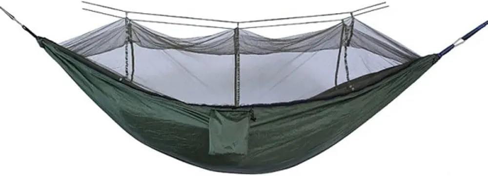 Hammocks,Sleeping Hammock Outdoor Parachute Camping Hanging Sleeping Bed Swing Portable Double Chair Wholesale(Upgrade Army Green)