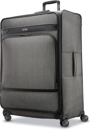 Hartmann Herringbone Deluxe Extended Journey Expandable Spinner, Black, Checked-Medium