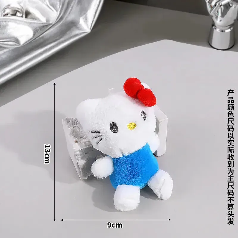 Hello Kitty Color Cuddles Plush Keychain