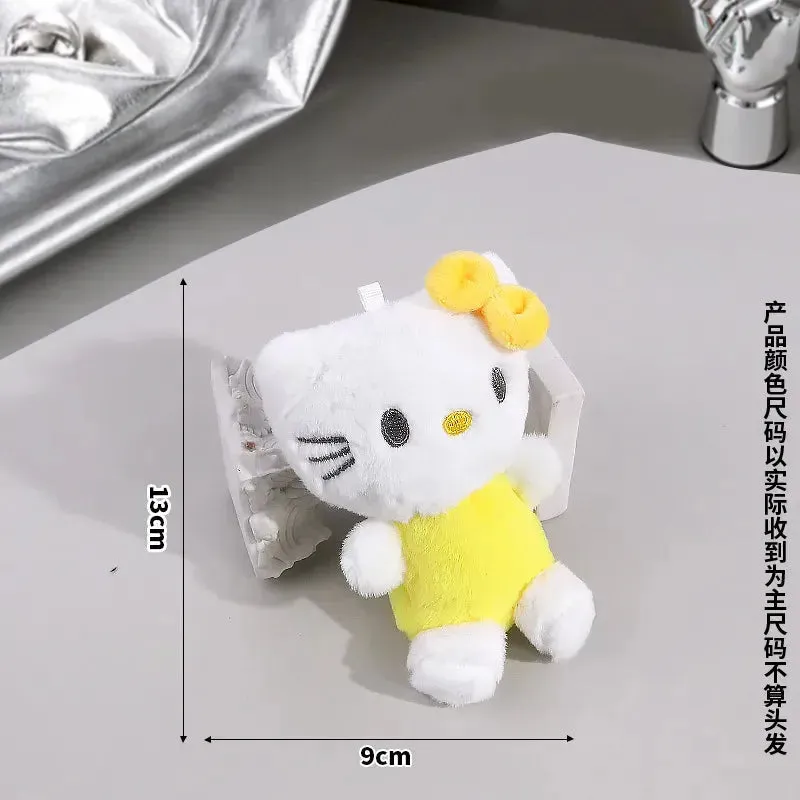 Hello Kitty Color Cuddles Plush Keychain