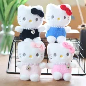 Hello Kitty Color Cuddles Plush Keychain