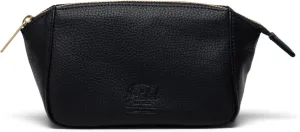 Herschel Supply Co. Milan Small Toiletry Bag | Vegan Leather, Black, Small