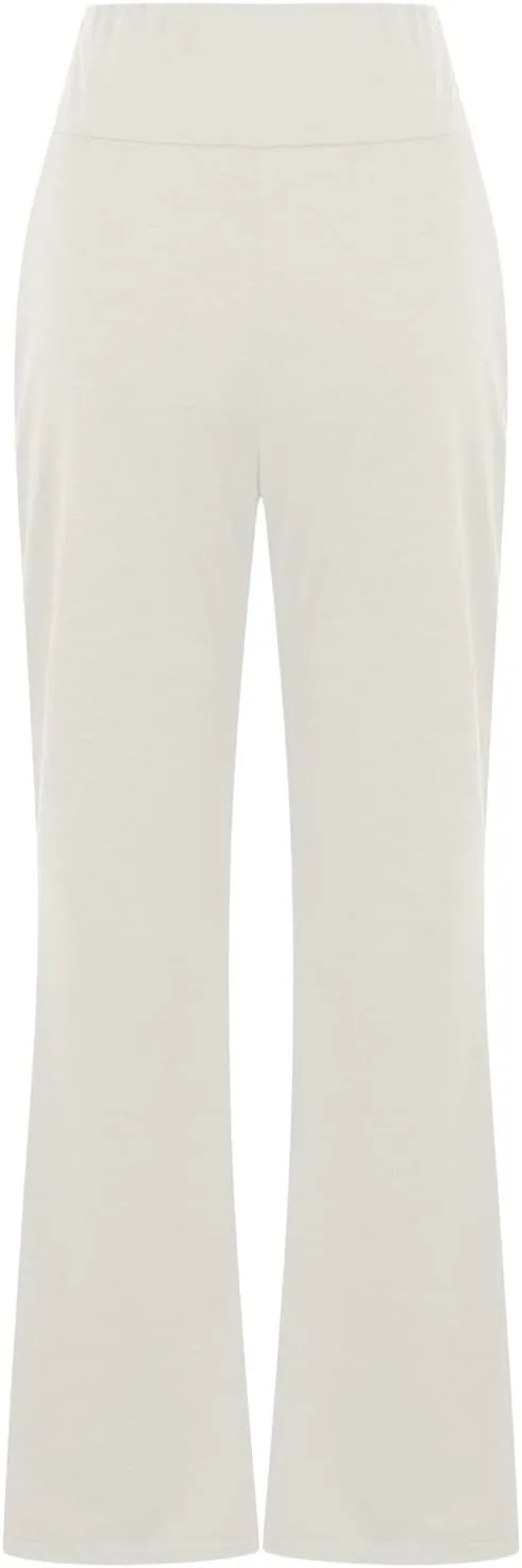 HGps8w Flared Yoga Pants for Women Drawstring High Waisted Casual Bootcut Leggings Comfy Lounge Sweatpants