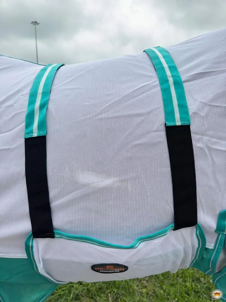HILASON Horse Fly Sheet - Summer Spring UV Protection Mesh Bug Mosquito FlySheet for Horses | Mosquito Horse Fly-Sheet