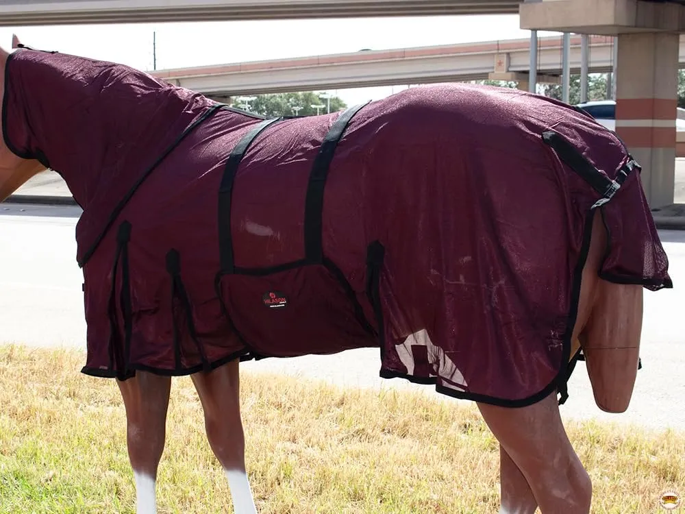 HILASON Horse Fly Sheet - Summer Spring UV Protection Mesh Bug Mosquito FlySheet for Horses | Mosquito Horse Fly-Sheet