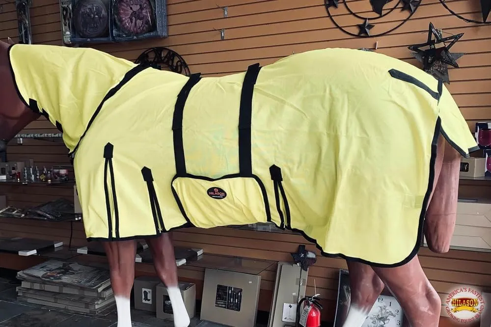 HILASON Horse Fly Sheet - Summer Spring UV Protection Mesh Bug Mosquito FlySheet for Horses | Mosquito Horse Fly-Sheet