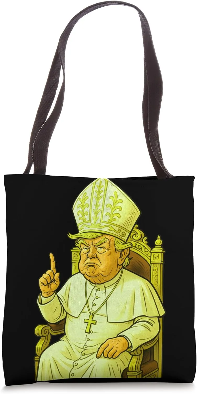 Holy Politics – Surreal Satire Design with a Comedic Twist Tote Bag