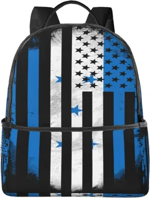 Honduran American Flag Casual Backpacks Laptop Backpack Carry-on Daypack Sports Travel Rucksack Lightweight Working Bag for Outdoor Hiking Cycling Walking