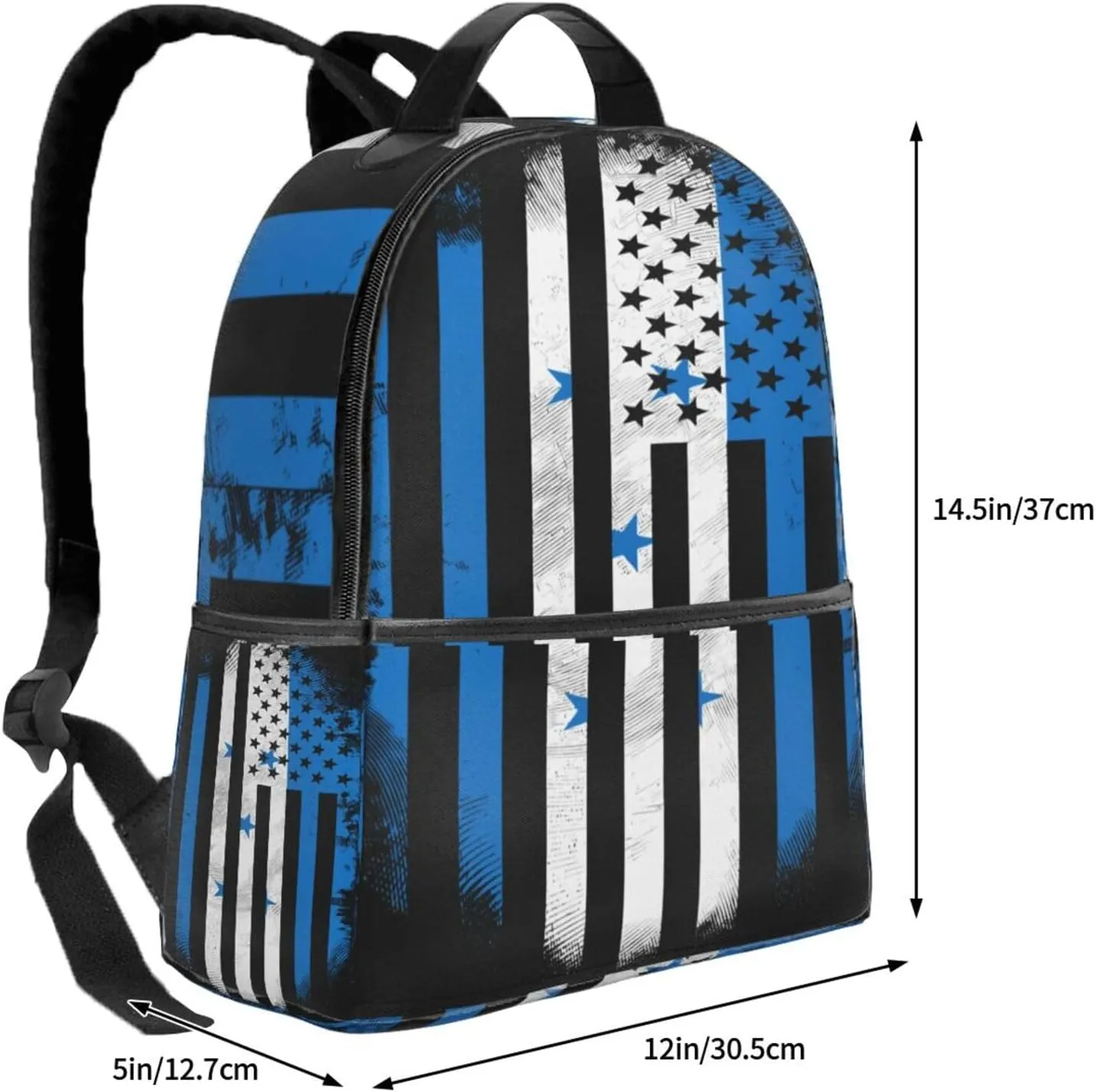 Honduran American Flag Casual Backpacks Laptop Backpack Carry-on Daypack Sports Travel Rucksack Lightweight Working Bag for Outdoor Hiking Cycling Walking