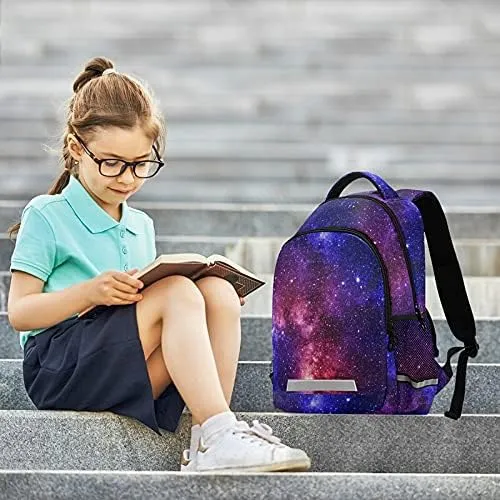 Horse Flowers Backpacks For Kids Fairytale Student Backpack Bookbag For Boys Girls Casual Bag