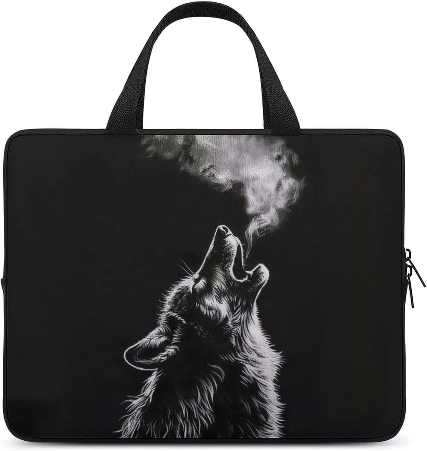 Howling Wolf Chill Laptop Bag Laptop Case Computer Messenger Bag with Adjustable Shoulder Strap