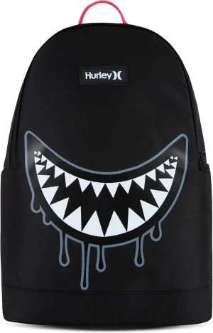 Hurley Men's Graphic Backpack, Black/Black, One Size