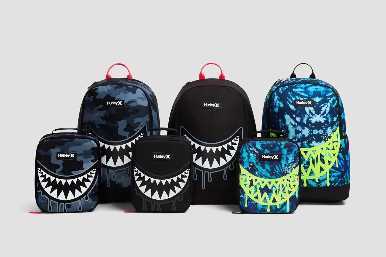 Hurley Men's Graphic Backpack, Black/Black, One Size