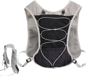 Hydration Vest - 5L Reflective Running Vest | Waterproof Lightweight Quick-Drying Adjustable Breathable Sports Gear for Cycling, Trail Road, Mountain, Hiking, Outdoor, Travelling
