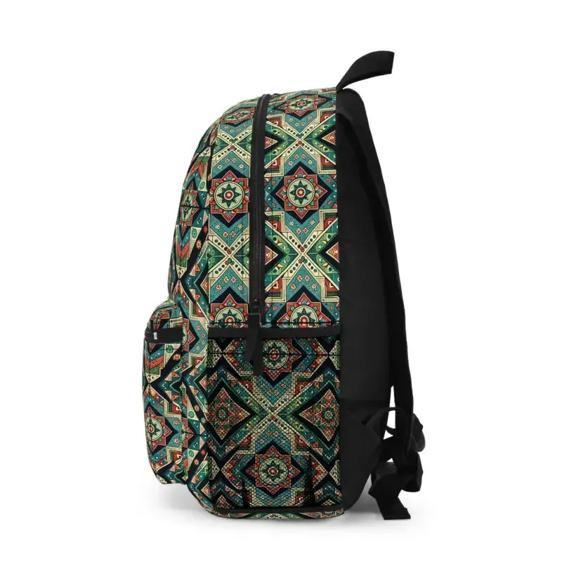 Indian Patola Pattern Backpack for Epic Journeys