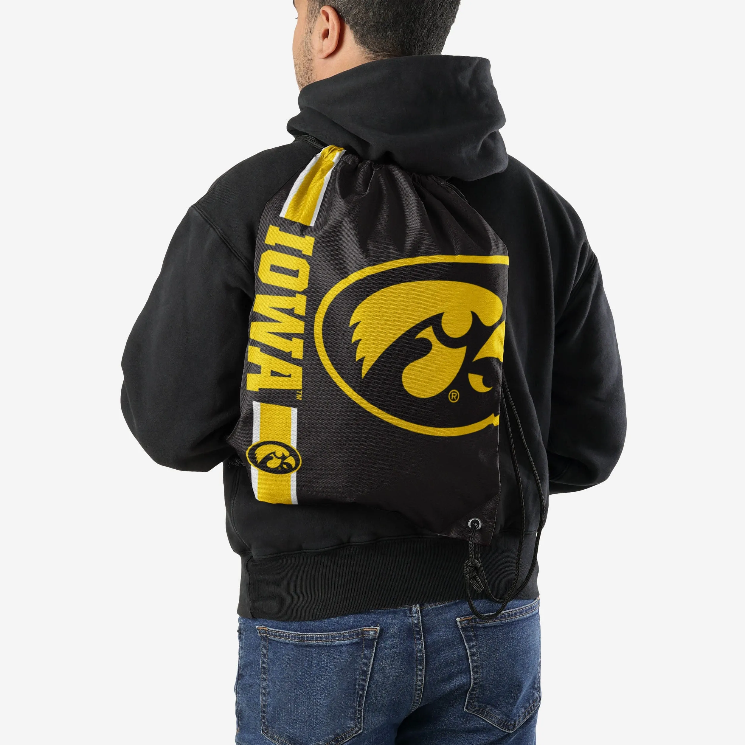 Iowa Hawkeyes Big Logo Drawstring Backpack