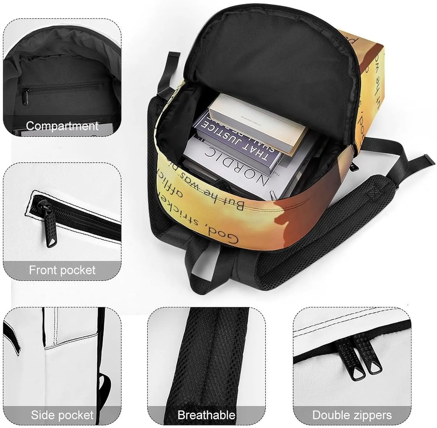 Is Aiah Classic Neutral Casual Lightweight Laptop Backpack Made of Materials, Suitable for Multiple Uses