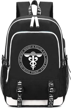 ISaikoy Anime Psycho-Pass Backpack Laptop School Bag Bookbag with USB Charging Port 3