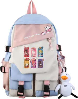 ISaikoy Anime Toilet-bound Hanako-kun Backpack Bookbag Shoulder School Bag Daypack Laptop Bag 13