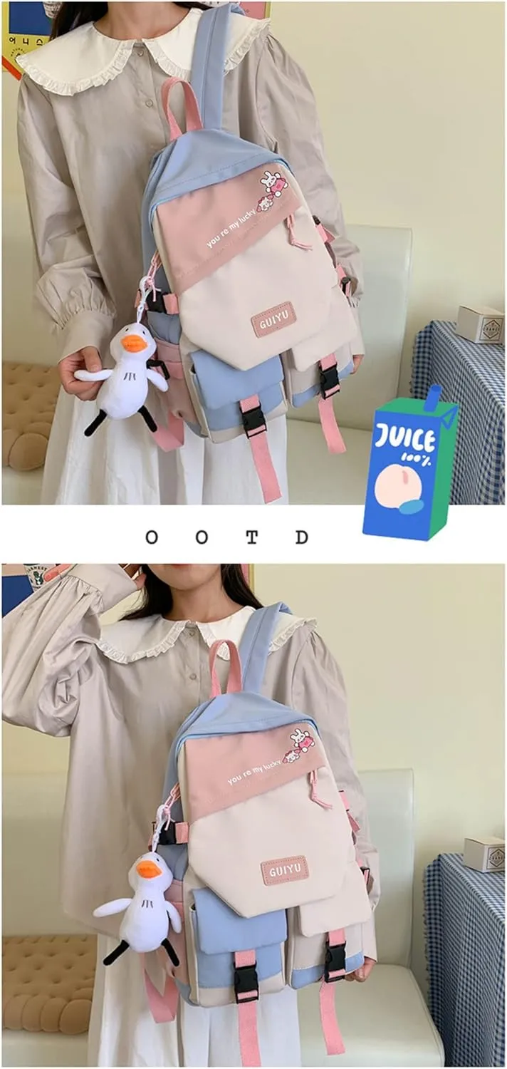 ISaikoy Anime Toilet-bound Hanako-kun Backpack Bookbag Shoulder School Bag Daypack Laptop Bag 13