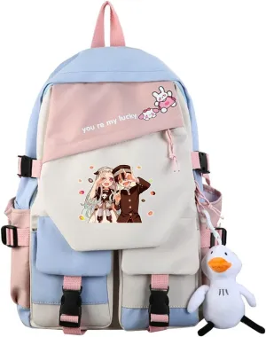 ISaikoy Anime Toilet-bound Hanako-kun Backpack Bookbag Shoulder School Bag Daypack Laptop Bag 1